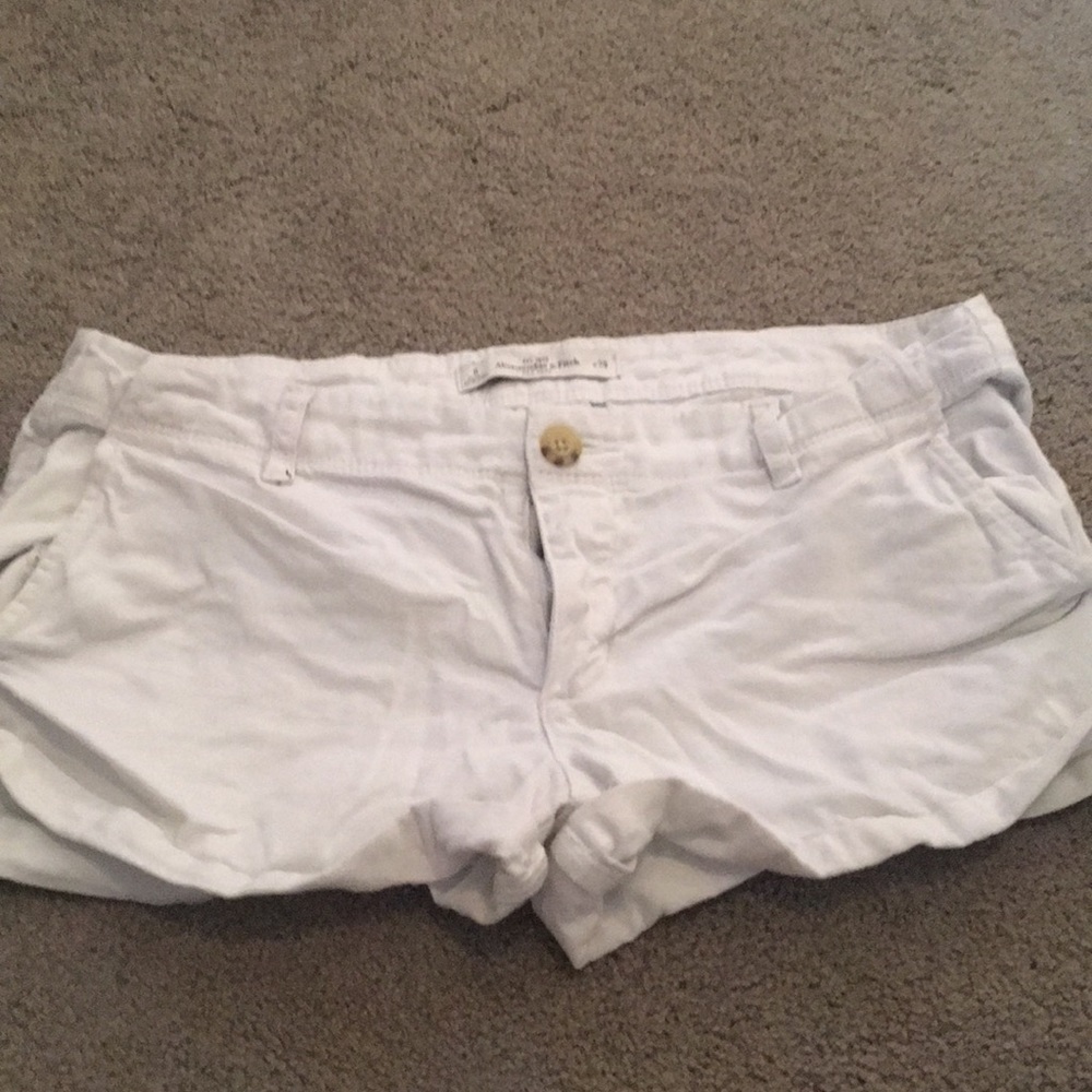 Abercrombie white shorts